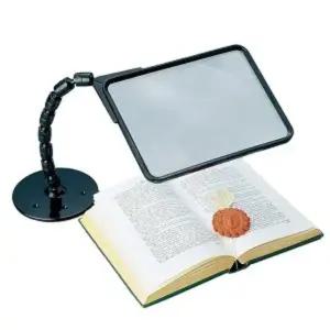 일본  독서용돋보기 와이드프레임 스탠드돋보기 독서확대경