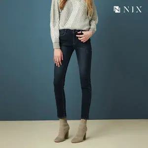 [닉스]여성 본딩 D톤 워싱 밍크 스트레이트 데님 팬츠_FNOWDBS541M