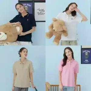 [4종 세트] 테디크루 여성 PK 반팔 티셔츠 (T06W-4)