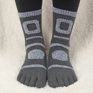 SM 여성 두꺼운 스포츠 발가락양말 중목 5켤레 등산 운동 항균 무좀 양말