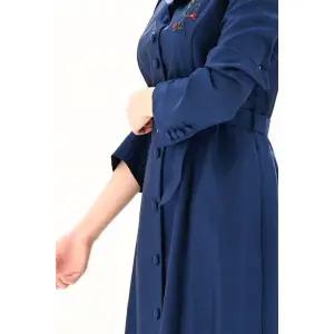 [롯데백화점]비꼴리끄 써머 울 스포츠 카라 벨티드 원피스 B224WO3010