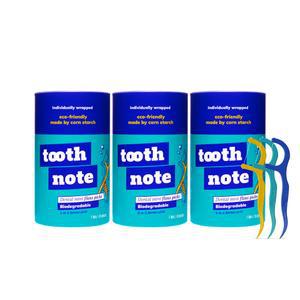 투스노트 Y형 치간칫솔 일회용 개별포장 치실 45개입 3통