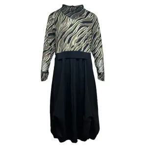 [데시데](의정부점)벌룬핏 지브라배색 원피스 DOW404