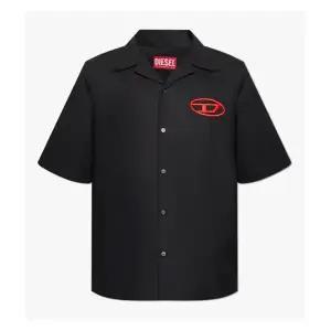 디젤 S-MAC-C 로고 볼링 반팔 셔츠 A14636 0PCAL 9XX