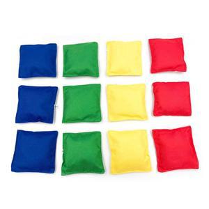 [스타]CJ 컬러 빈백 12개입 1세트 콩주머니 타겟 놀이 학교 체육 대회 수업