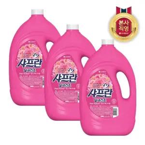샤프란 실내건조 섬유유연제 3.1L 핑크페스티벌 x 3개