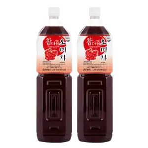 참다음 오미자 농축액 엑기스 청 음료 베이스 1.5L 2개