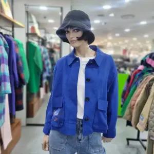 베네통/애플아울렛/마100% 백 패인팅 점퍼/BAJPF1431