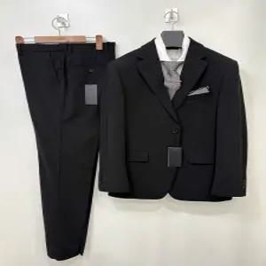 [모다아울렛][트루젠]남성 허리28-39인치 봄여름 사이드밴딩 블랙 세미 캐주얼 정장 셋업 수트 양복 세트 1