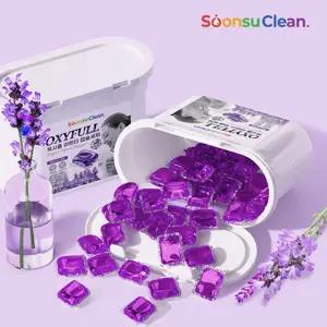 순수크린 옥시풀 캡슐세제 8gx100개입 실내건조형 일반드럼겸용 올인원 세탁세제 8배고농축