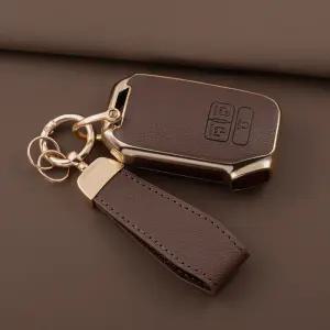 4세대 카니발 차 키 케이스 가죽 키홀더 스마트키 K-08