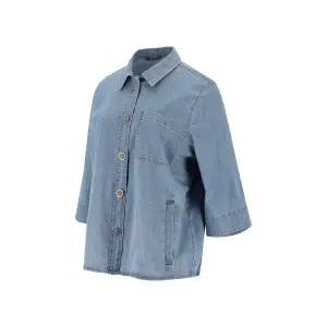 [PAT]스탠카라 린넨데님 자켓 1L41203_KJ