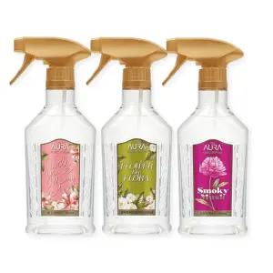 아우라 섬유탈취제 윌유메리미 플라워바이플로라 스모키머스크 3종세트