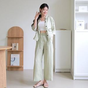 [르포엠][최초가 99,900원][르포엠]프렌치린넨100 리네아 스트라이프 자켓