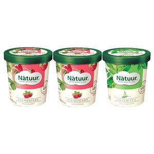 [슈팅냉동] 롯데웰푸드 나뚜루 스트로베리 파인트 474ml, 2개 + 녹차 파인트 474ml, 1개