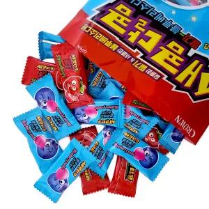 크라운 새콤달콤 딸기 블루베리소다향 250개 어린이간식