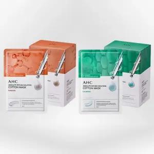 AHC 순면 마스크 팩 앱솔루트 리턴 50매 퍼밍 25+카밍 25