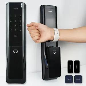 아카라 K100 지문인식 도어락 푸시풀 도어락 디지털 번호키 아카라라이프 번호키 셀프설치
