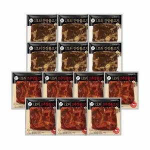 신세계푸드 올반 바짝오리불고기 200g*13팩(간장맛 6, 고추장맛7)