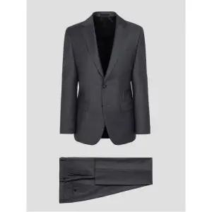 [로가디스] [SMART 4有] 브러쉬드 울 멜란지 레귤러 핏 수트 세트 - 그레이 (PS00