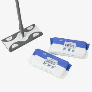 코멧 막대걸레 + 물걸레 청소포 30매 2팩 1세트