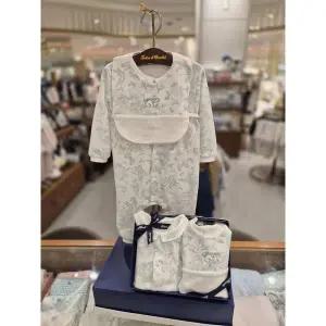 [쇼콜라](강남점)(출산,신생아,백일아기)BL트왈드우주복+테리턱받이세트 (TNORQX262SET)