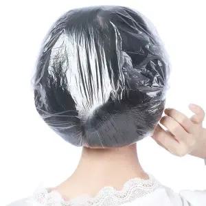 [하프클럽/]염색 파마 일회용 비닐 위생모 헤어캡 100P RD-10221