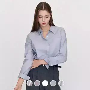 345902 여 옥스포드 긴팔 셔츠