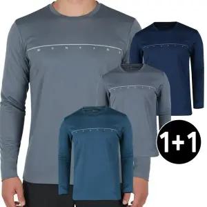 [미루나무]1+1 남성 봄 가을 라운드 긴팔티셔츠 작업복