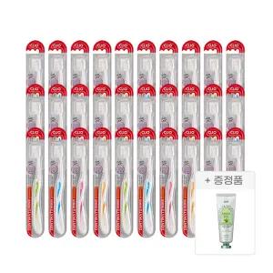 [크리오] 덴티메이트 멀티케어 플러스 초극세모 칫솔 30개입+그린티 치약1개