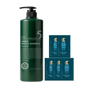 댕기머리 허벌 스페셜 샴푸 1000ml +샴푸파우치 5매/ 탈모완화 기능성 한방샴푸