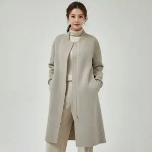 [엘루아] 울 블렌디드 핸드메이드 롱코트 3종택1