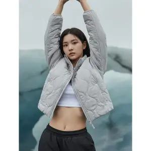 [아웃도어스/뉴발란스]W 라이트 경량 퀼팅 자켓 라이트그레이 NBNQD4W942-16