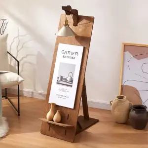 입간판 원목 우드 메뉴판 조명 카페 소형 양면 매장 배너