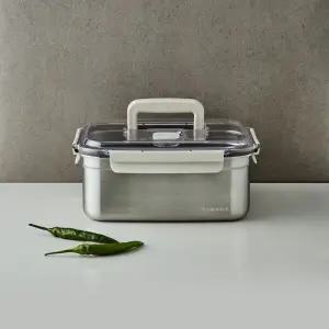 [본사직영] 락앤락 숨쉬는 스텐 김치통 직사각 5.3L 2P (LST831B)