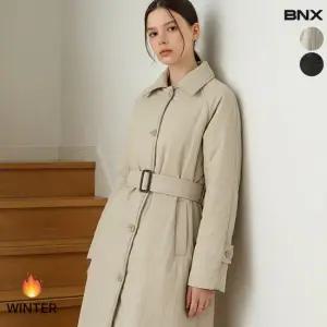 [BNX] 여성 발마칸 벨트 트렌치 롱 패딩 코트