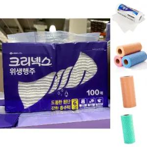 (100장) 스카트 다용도 위생 행주 100장/뽑아쓰는/타올/부직포/티슈/키친/주방/청소/용품/가정/가정용/