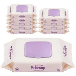 베베숲 트러스트 캡형 물티슈 80매 x 10개입