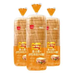 (오티삼립)토스트앤샌드위치 식빵 768g 3봉