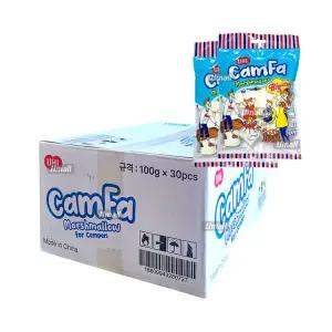 캠파 마시멜로우 1박스 30봉 100g 빅 마시멜로 젤리 캔디 캠핑 여행 학교 소풍 초등학교 학원 교회 유치원