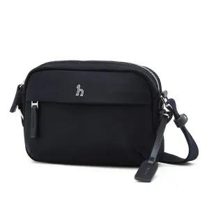 [헤지스](센텀시티점)네이비 단색 나일론 크로스백 HJBA6E721N2