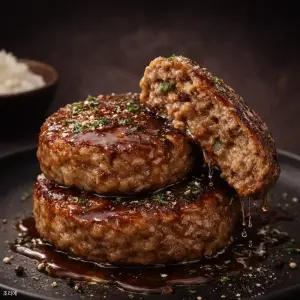 국내산 한돈 한우 함박스테이크 (1kg ) 육즙가득 간편 떡갈비 대용량 집반찬 혼밥 요리 두툼 홀리닭 더원 아이쿡