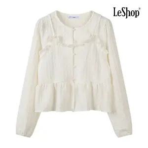 [르샵] 뷔스티에 레이어드형 프릴 블라우스 (BQ1BL015A)