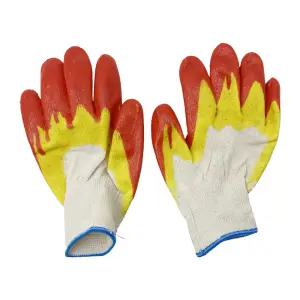 알라딘 백코팅/이중황코팅장갑 13g 대(L) 100켤레 산업용 안전용 운수업용 유통업용