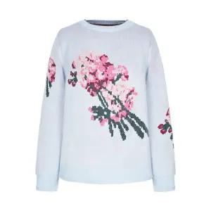 [크로커다일레이디] 크로커다일레이디 자가드 라운드 니트 티셔츠CLCWSW113