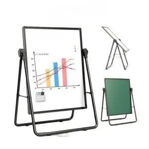 자석 화이트보드 접이식 스탠드 휴대용 칠판 사무실 이동식 폴딩 다용도