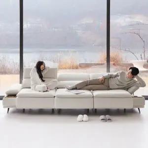 [컴프홈]아이보 슬라이딩 무빙 모션 소파 4인용쇼파 리클라이너 독일오킨사모터 10년보증