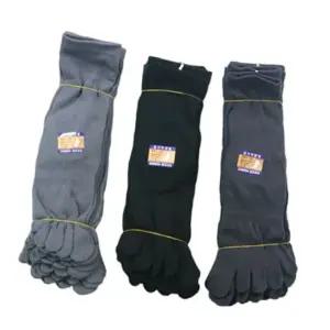 국산 남성용 뒤꿈치 있는 발가락양말 단목 5켤레