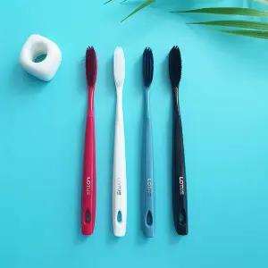 [유토피아]왕 칫솔 대형 롱 헤드 그립감 좋은 세트 4P 치솔 틈새세정 어금니칫솔 은나노칫솔