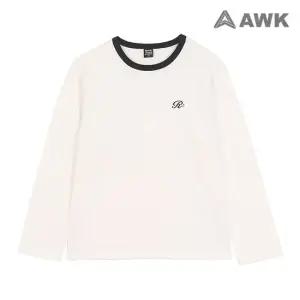 [AWK]주니어 링거 배색 긴팔 티셔츠